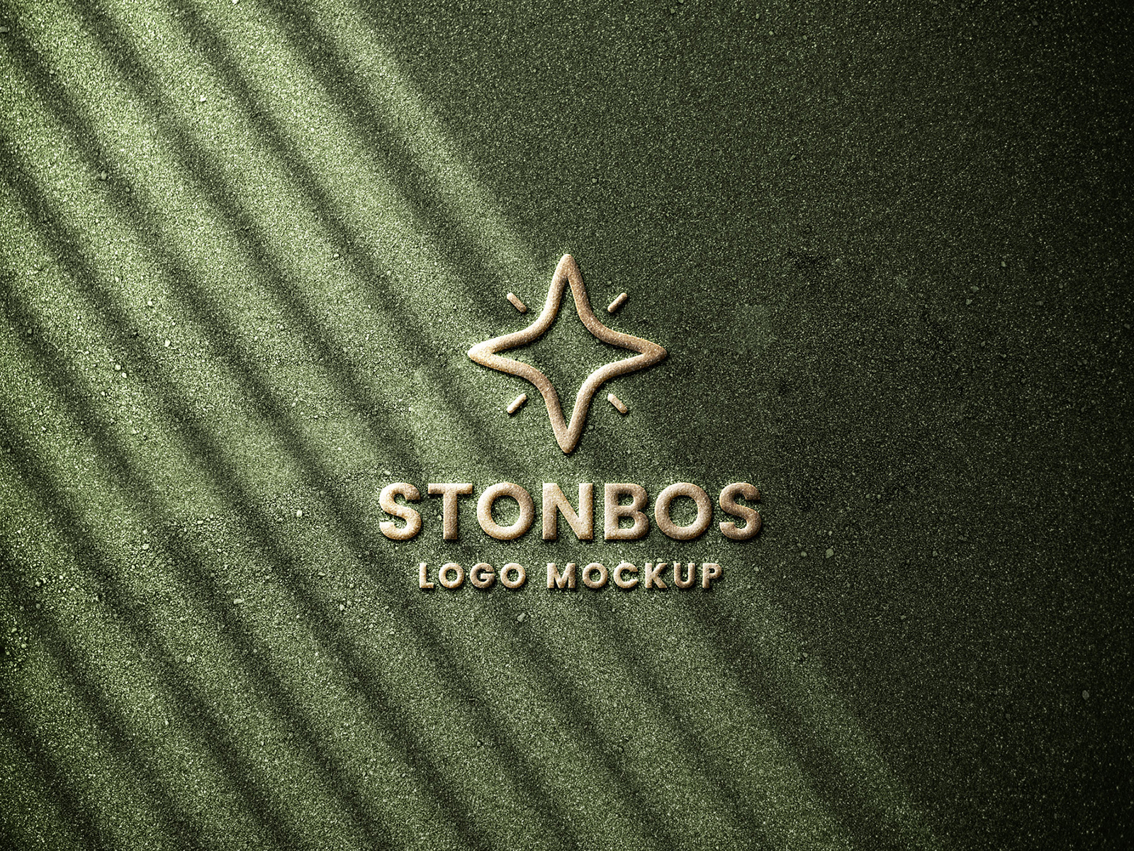 Stone Emboss Logo Mockup