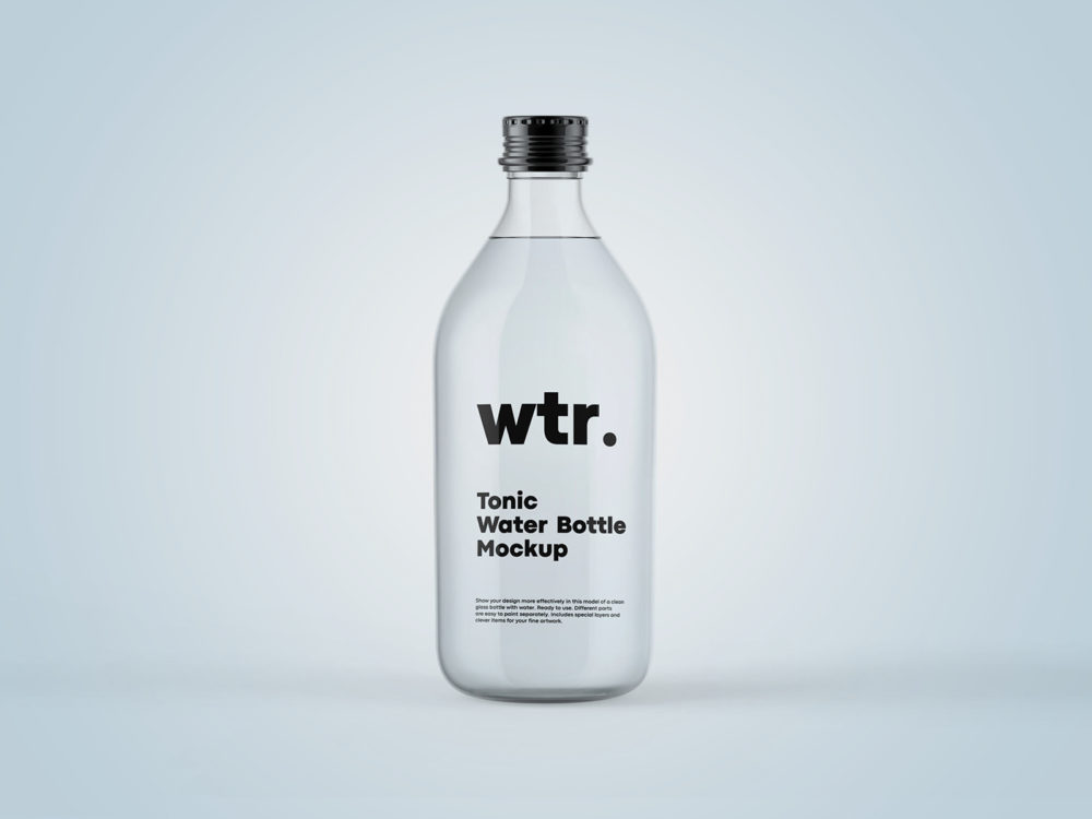 Tonic Bottle Free Mockup