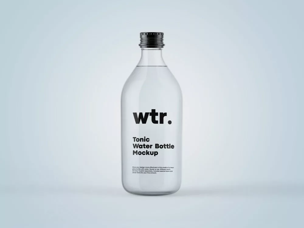 Tonic Bottle Free Mockup