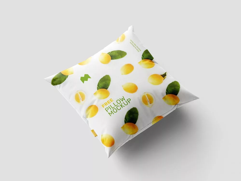 Free Square Pillow Mockup