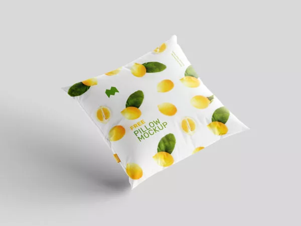 Free Square Pillow Mockup