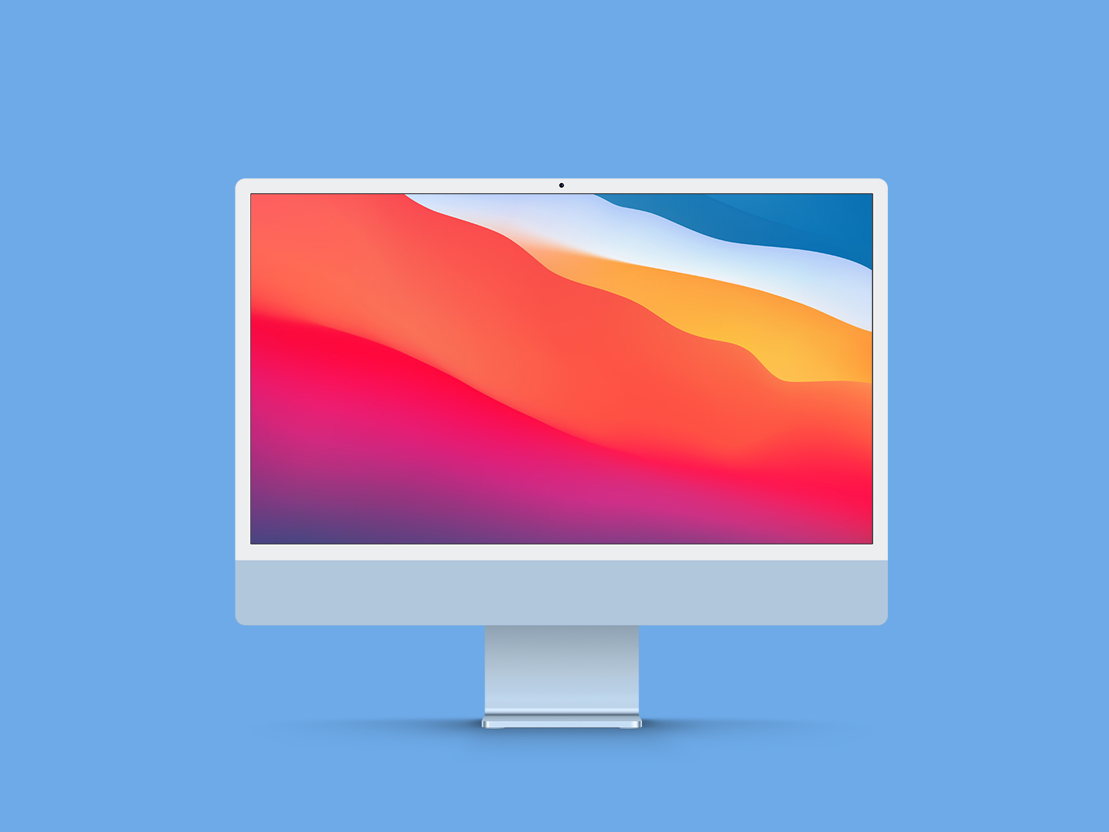 New iMac 24 Inch Display Free Mockup