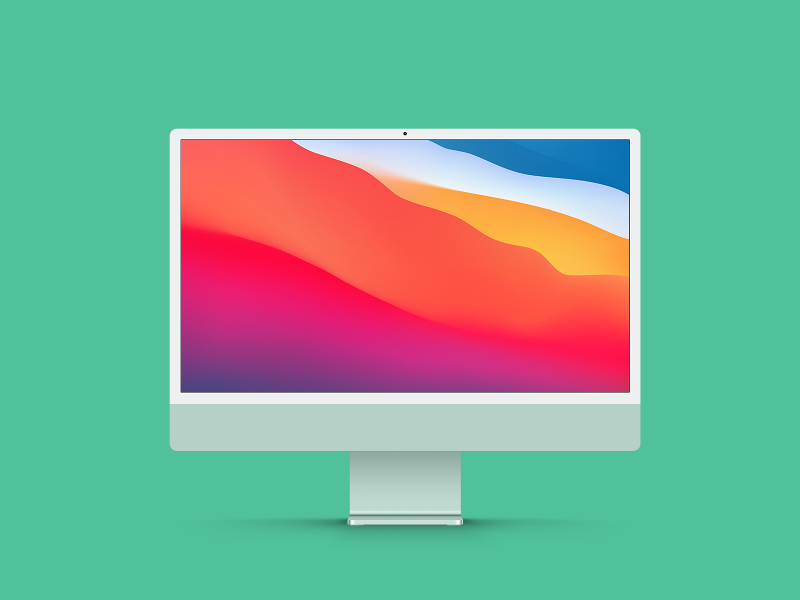 New iMac 24 Inch Display Free Mockup