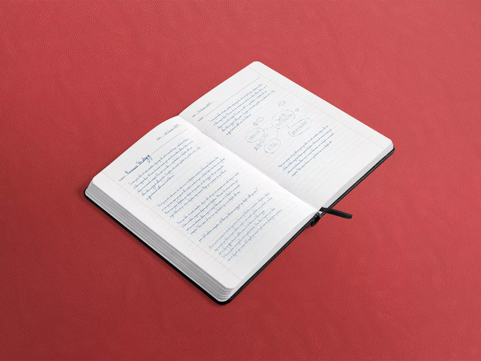 Notebook Free Mockup PSD Free Mockup