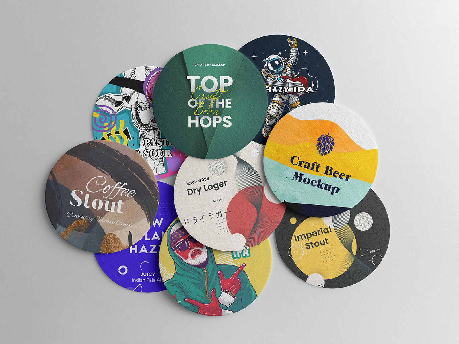 Download Beer Pad Free Coaster Mockup Free Mockup