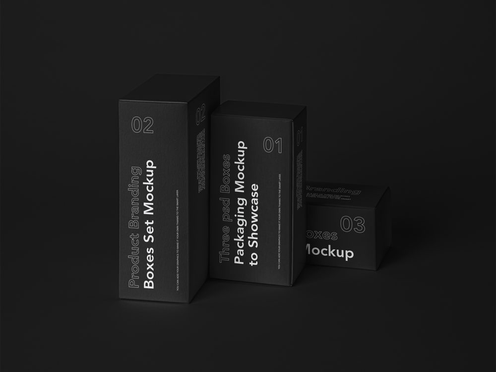 Box Mockup Free Product Branding Set