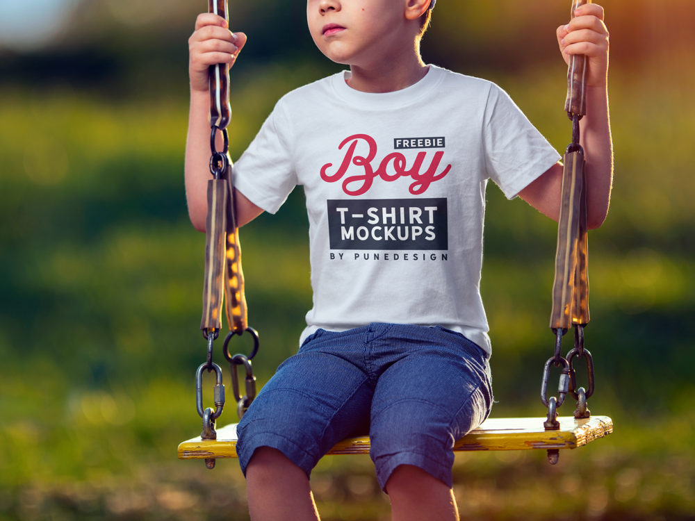 Boy T-Shirt Free Mock-Up