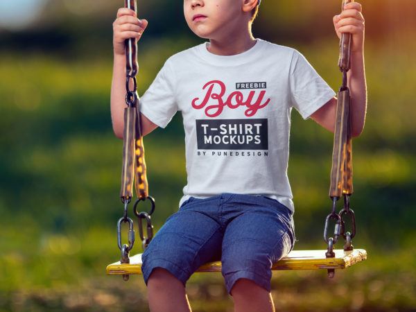 Boy T-Shirt Free Mock-Up