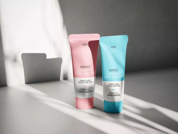 Free Cosmetic Tube Mockup Set