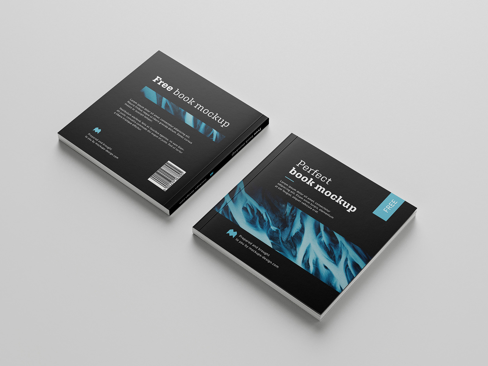 Square Book/Catalog Free Mockup