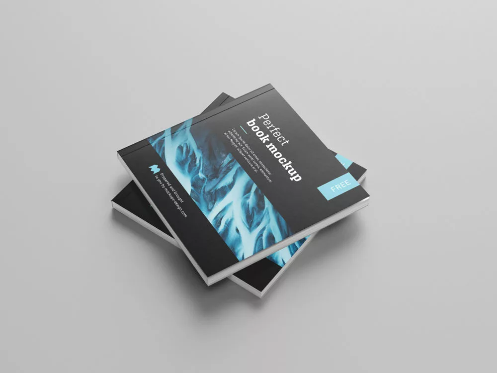 Square Book/Catalog Free Mockup