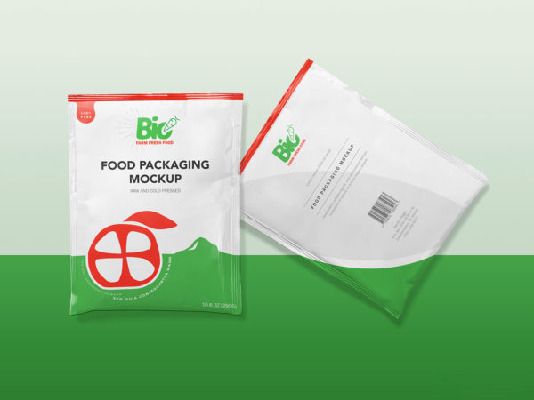 Foil Sachet Free PSD Mockup