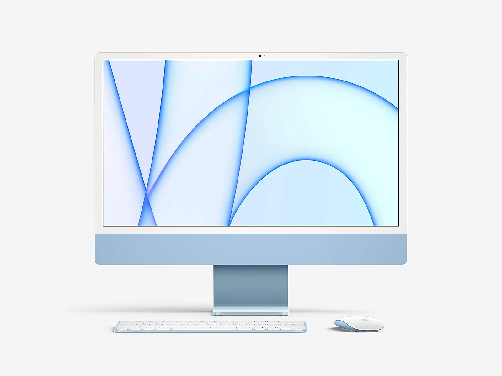 Free 2021 iMac 24inch Mockup