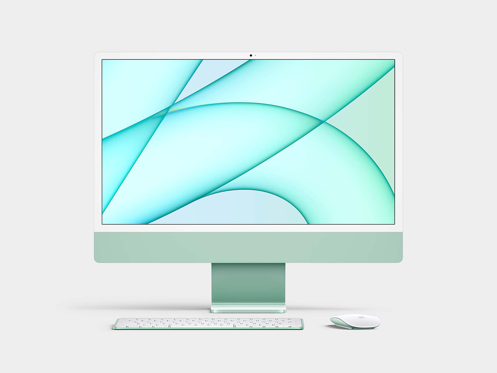 Free 2021 iMac 24inch Mockup