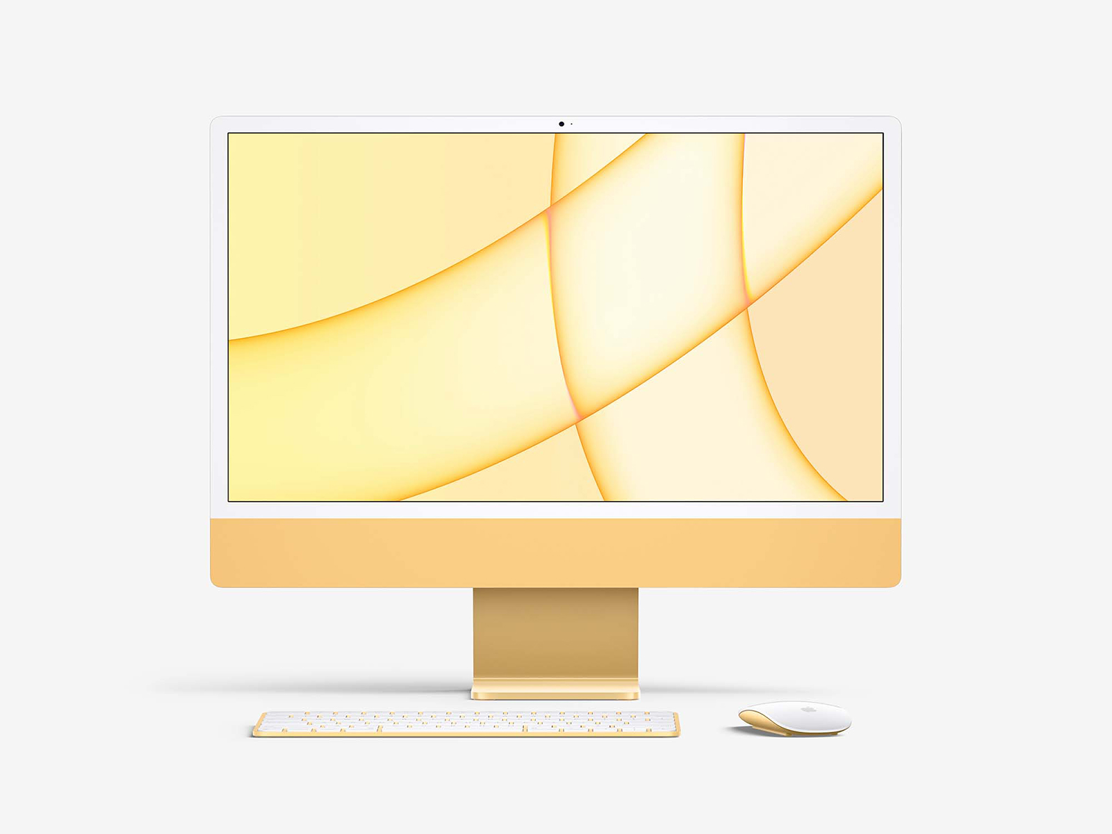 Free 2021 iMac 24inch Mockup