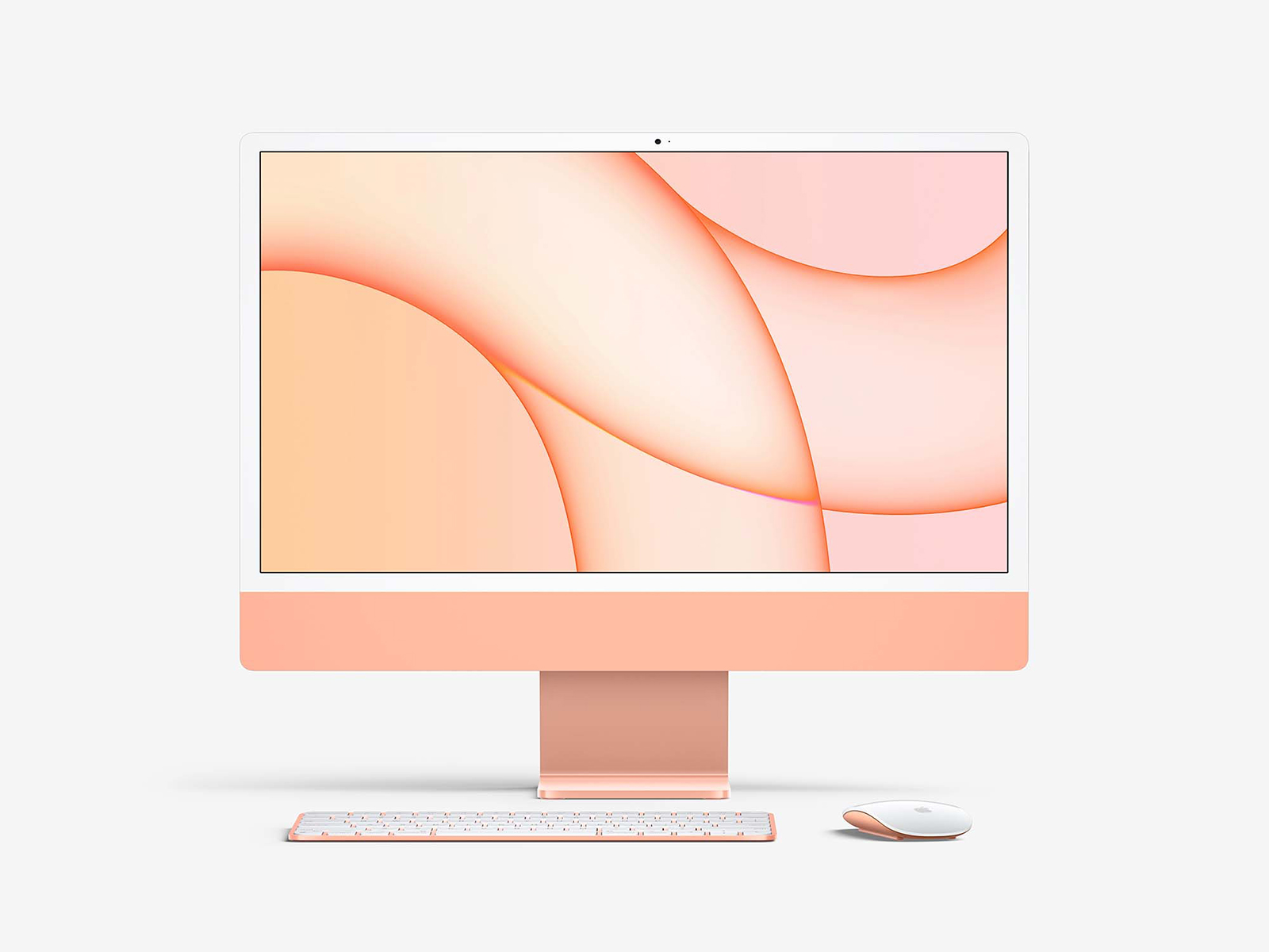 Free 2021 iMac 24inch Mockup