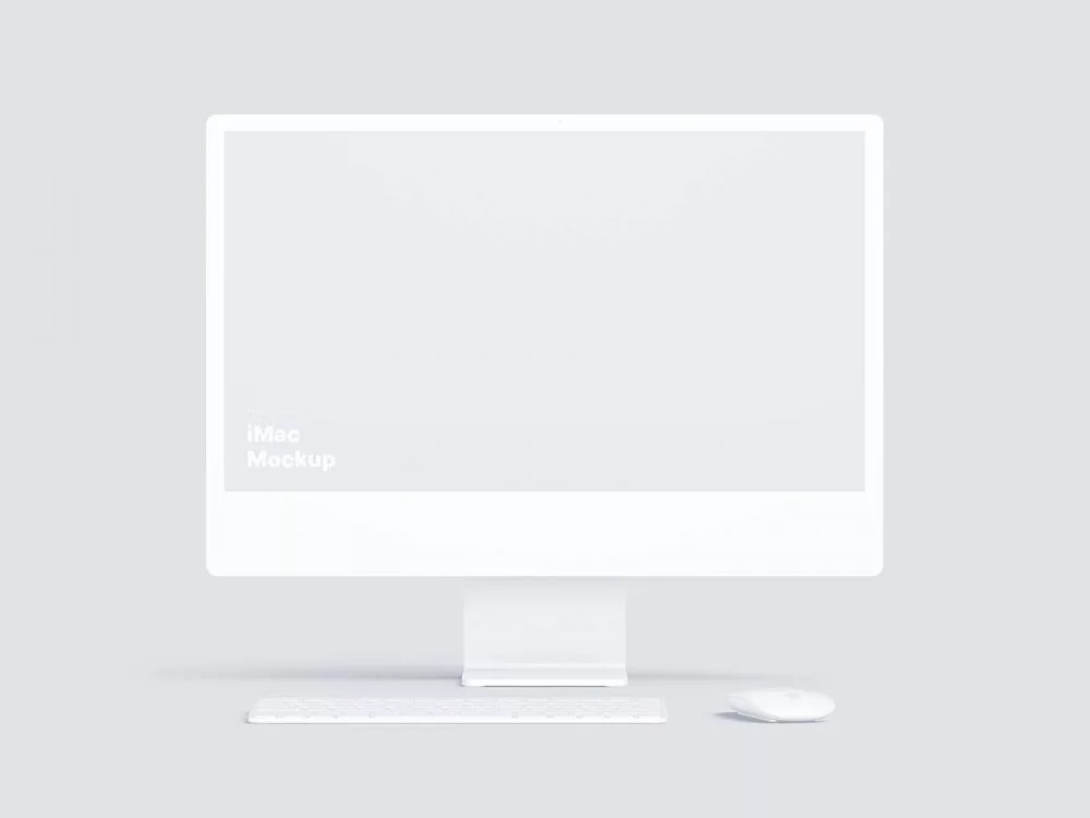 Free 2021 iMac 24inch Mockup
