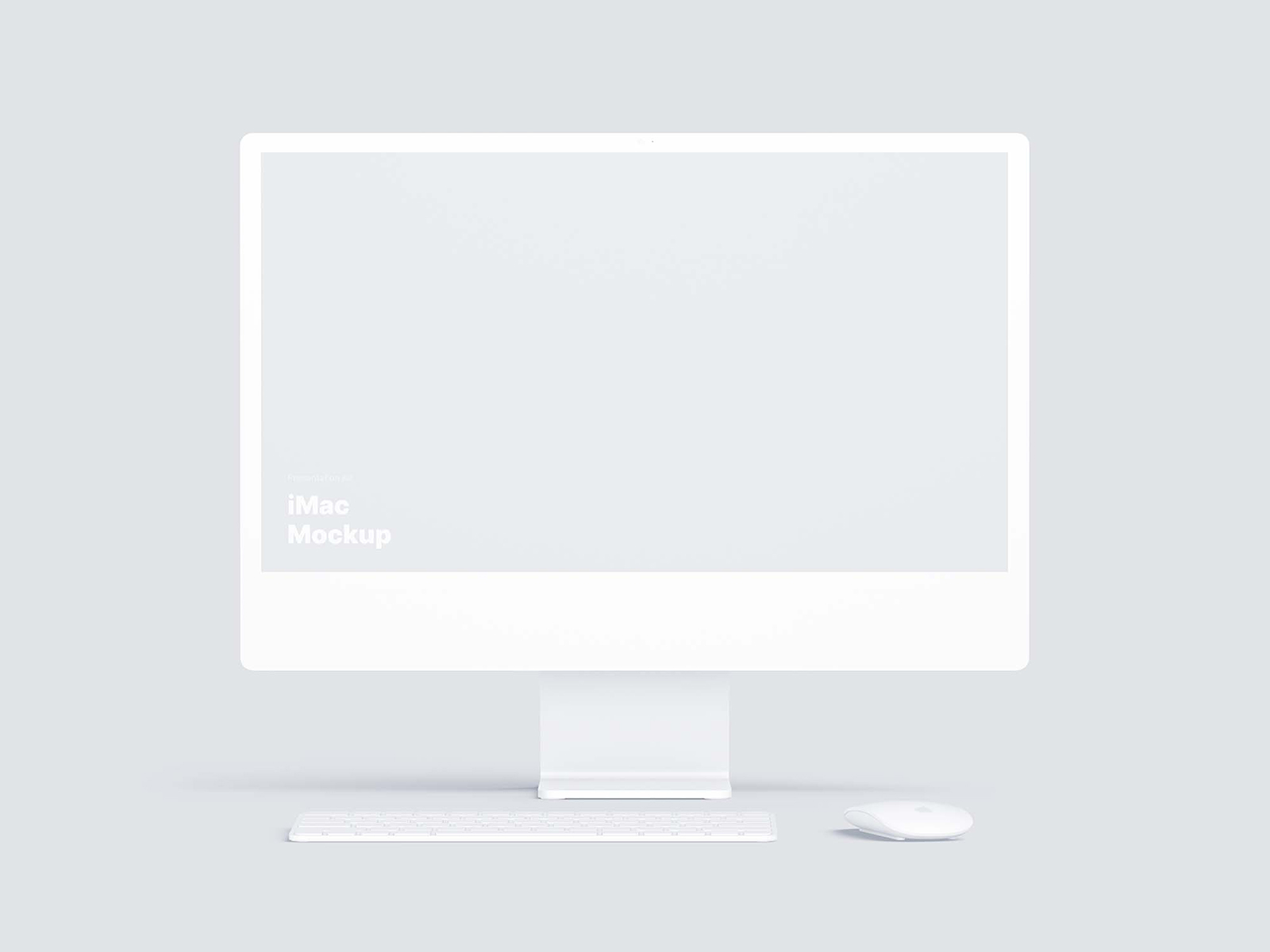 Free 2021 iMac 24inch Mockup