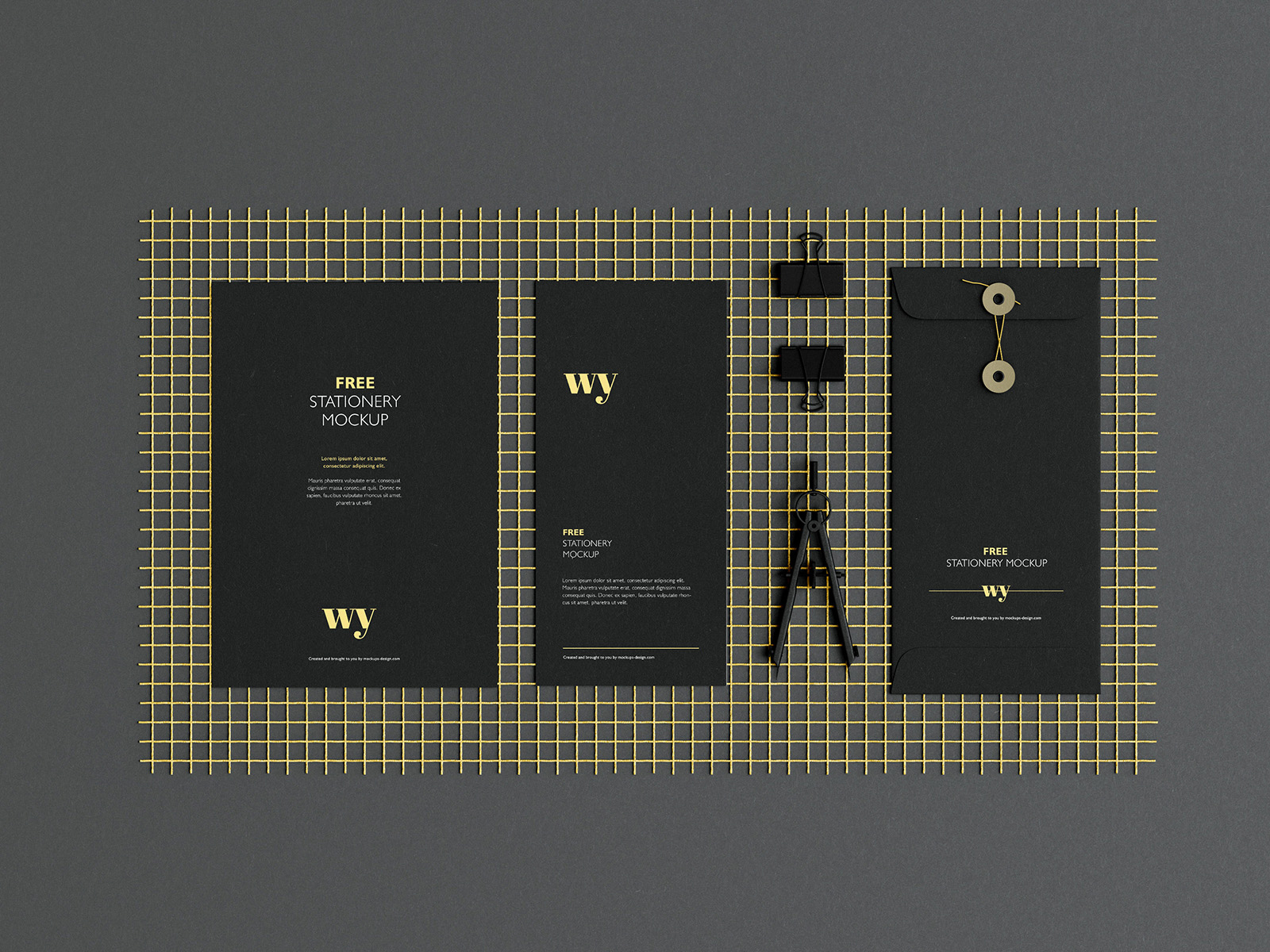 Free Branding Stationery Mockup
