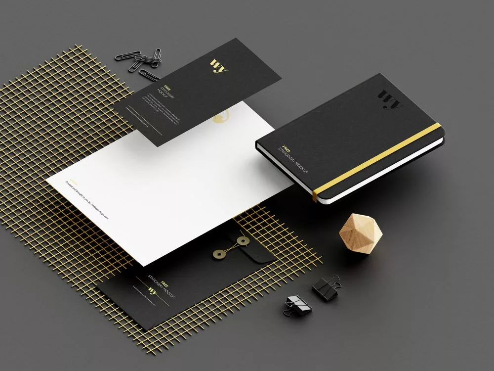 Free Branding Stationery Mockup
