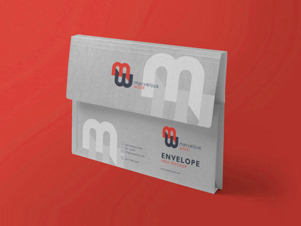 Free Flap Folder Mockup