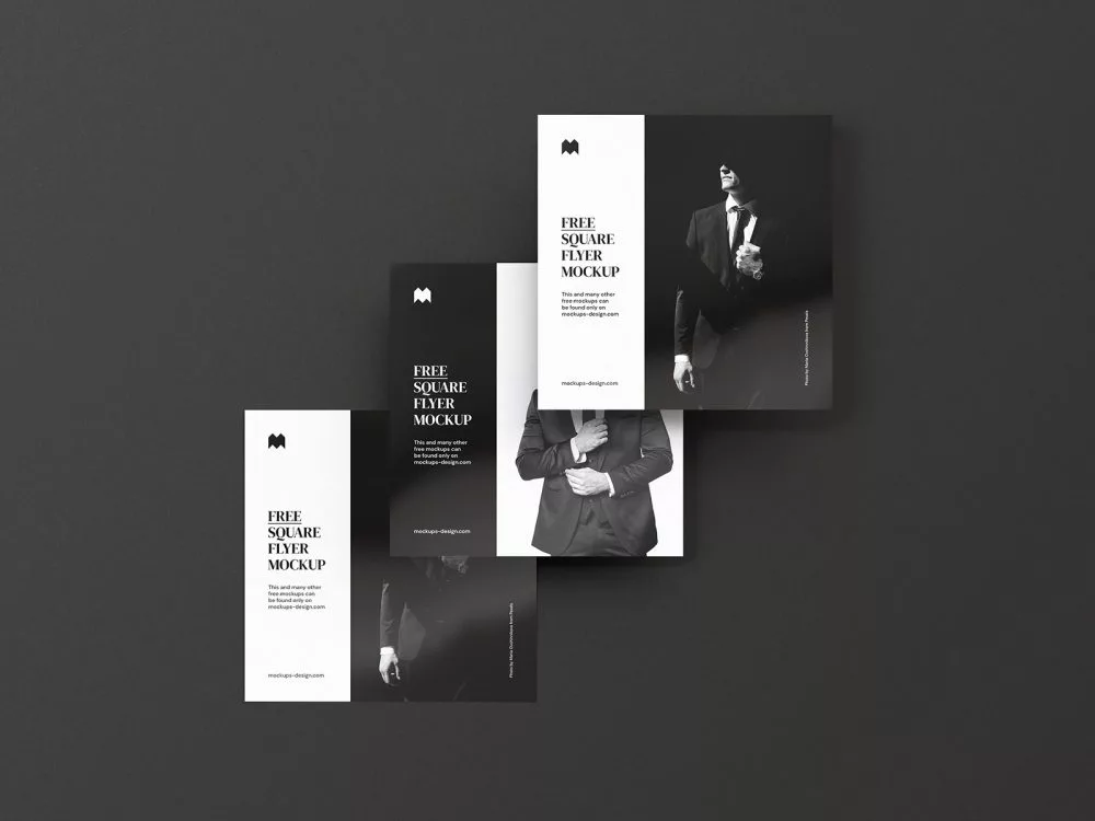 Free Single Square Flyer Mockup