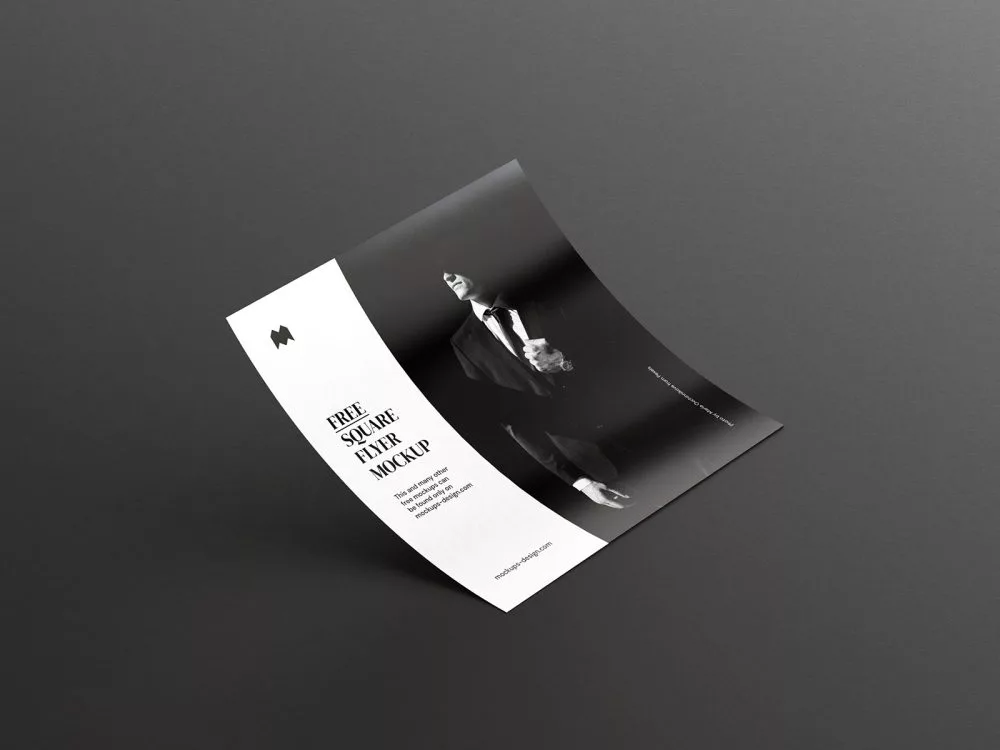 Free Single Square Flyer Mockup