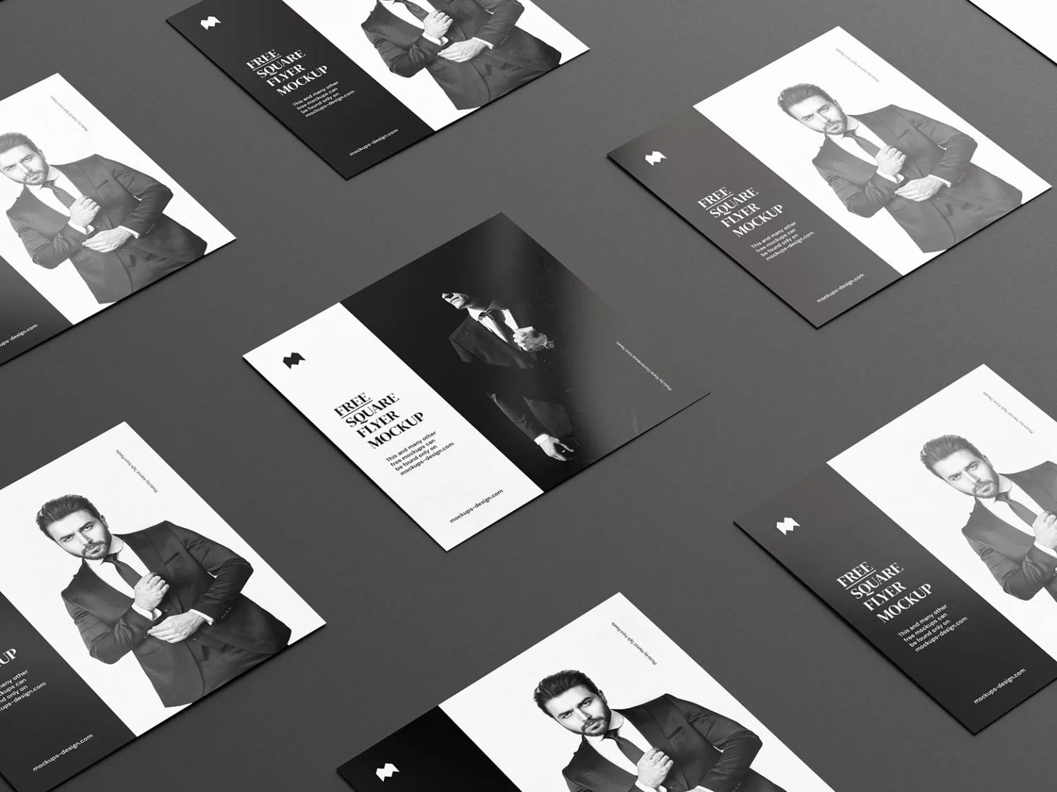 8602+ Square Flyer Mockup Psd