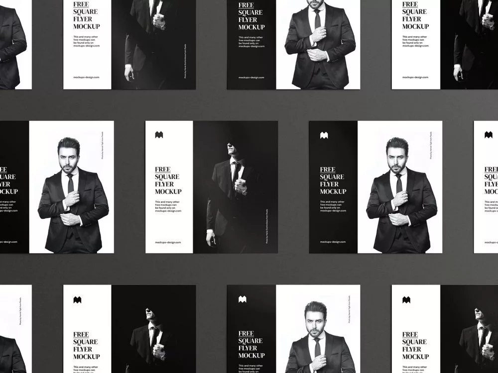 Free Single Square Flyer Mockup