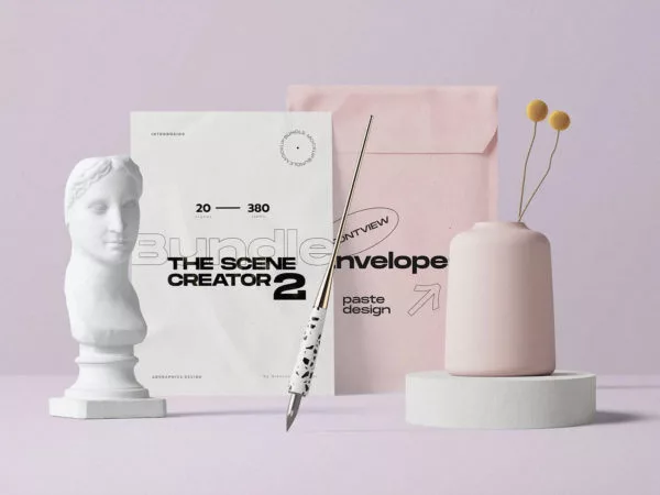 Envelope and Postcard Mockup