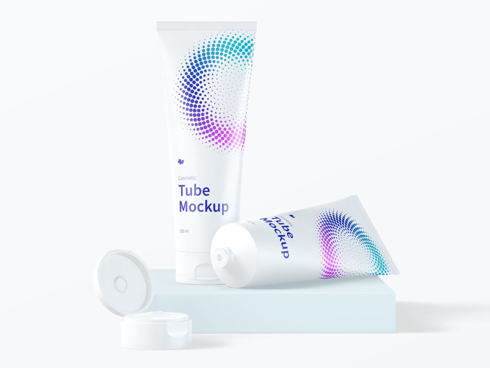 250ml Cosmetic Tubes Free Mockup