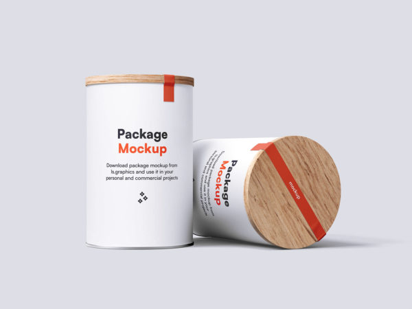 Free Two Tin Can Mockups