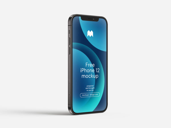 Free iPhone 12 PSD Mockup