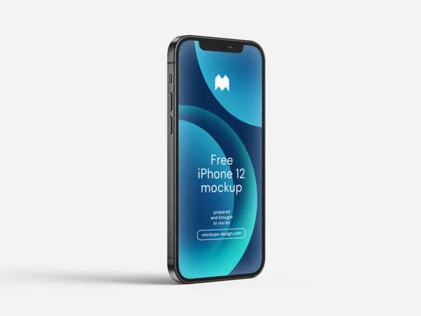 Free iPhone 12 PSD Mockup