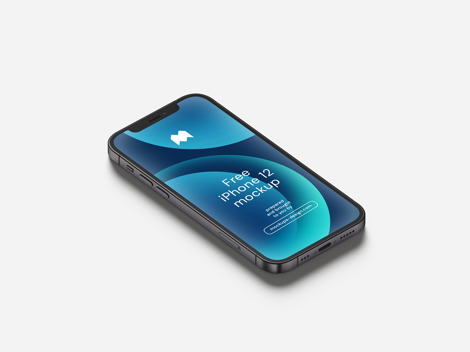 Free iPhone 12 PSD Mockup