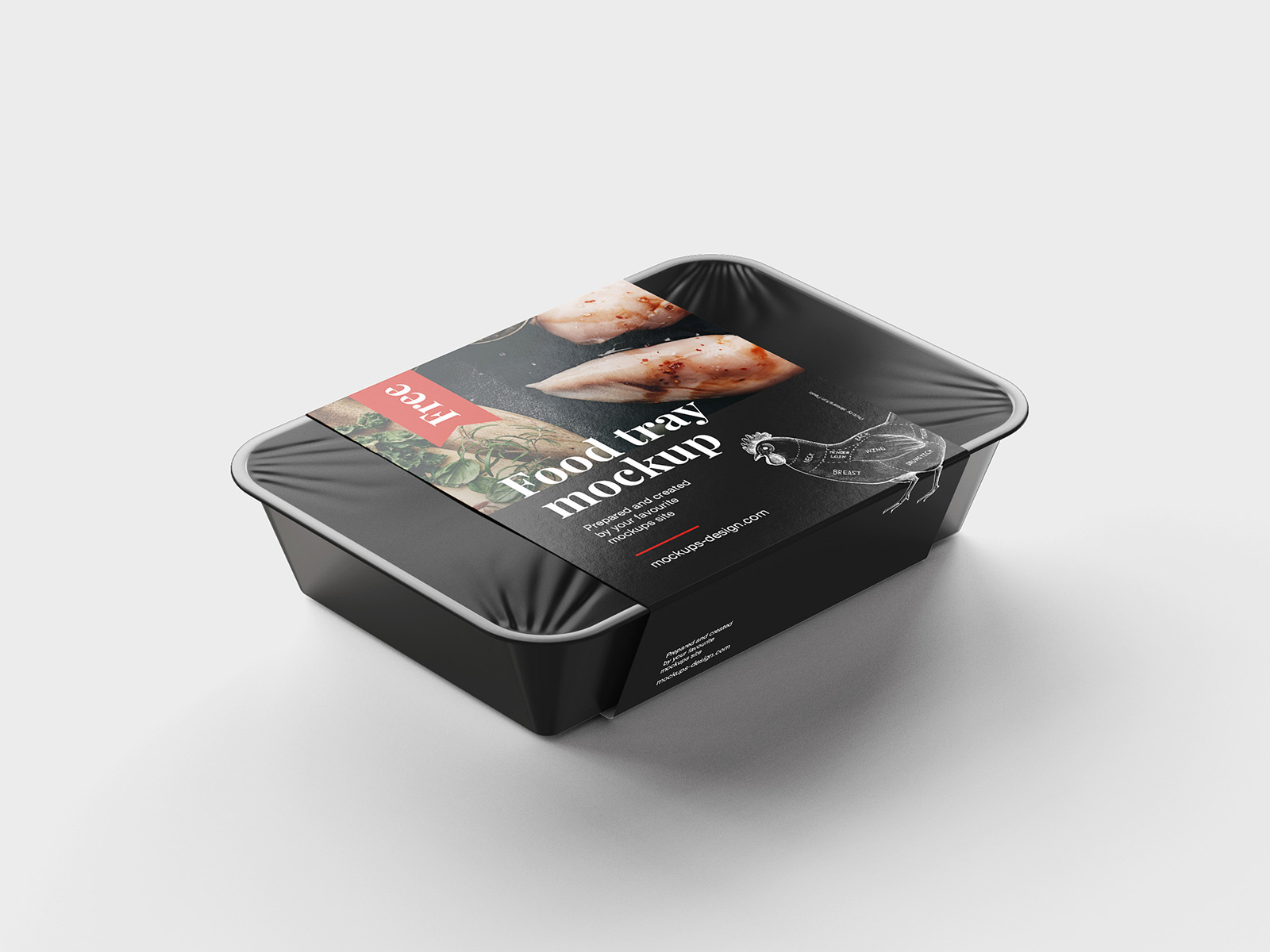 Food Tray Packaging Free Mockup