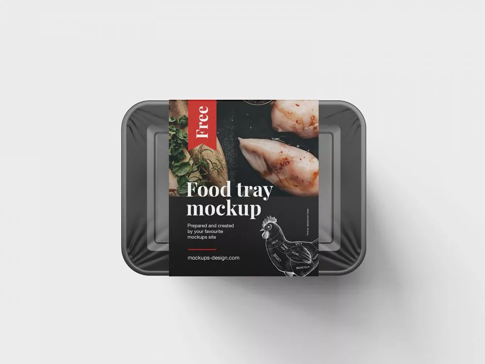 Food Tray Packaging Free Mockup