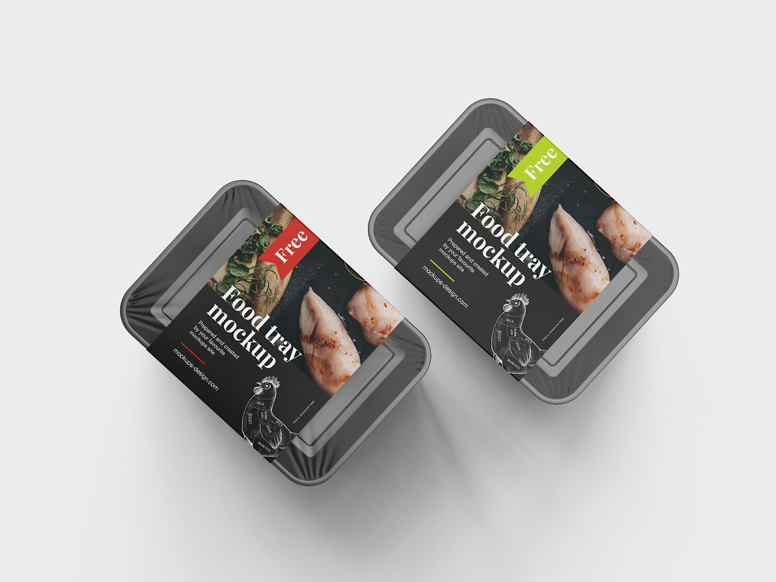 Food Tray Packaging Free Mockup