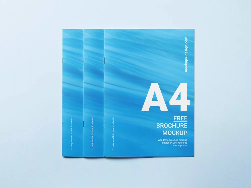 Free A4 Brochure Cover Mockup