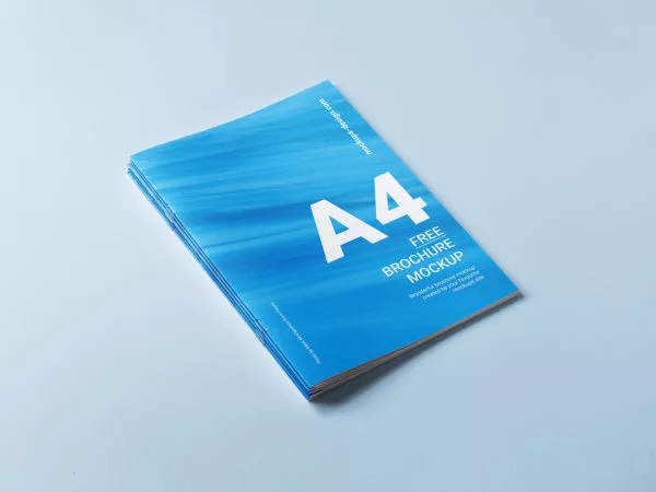 A4 Brochure Cover Mockup