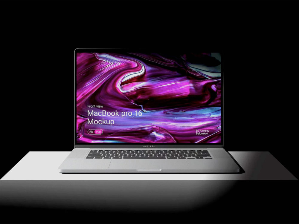 Free MacBook Pro 16 Mockup