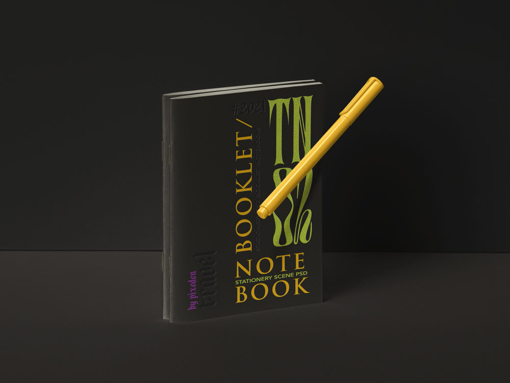 Free stationery notebook mockup set | free mockup