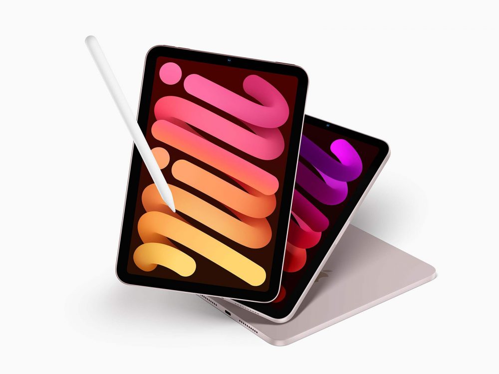 iPad Mini Mockup Free Scene Pink