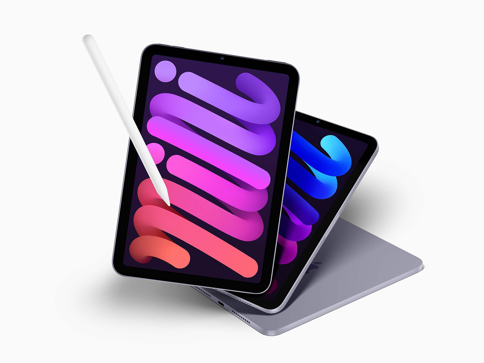 iPad Mini Mockup Free Scene Purple