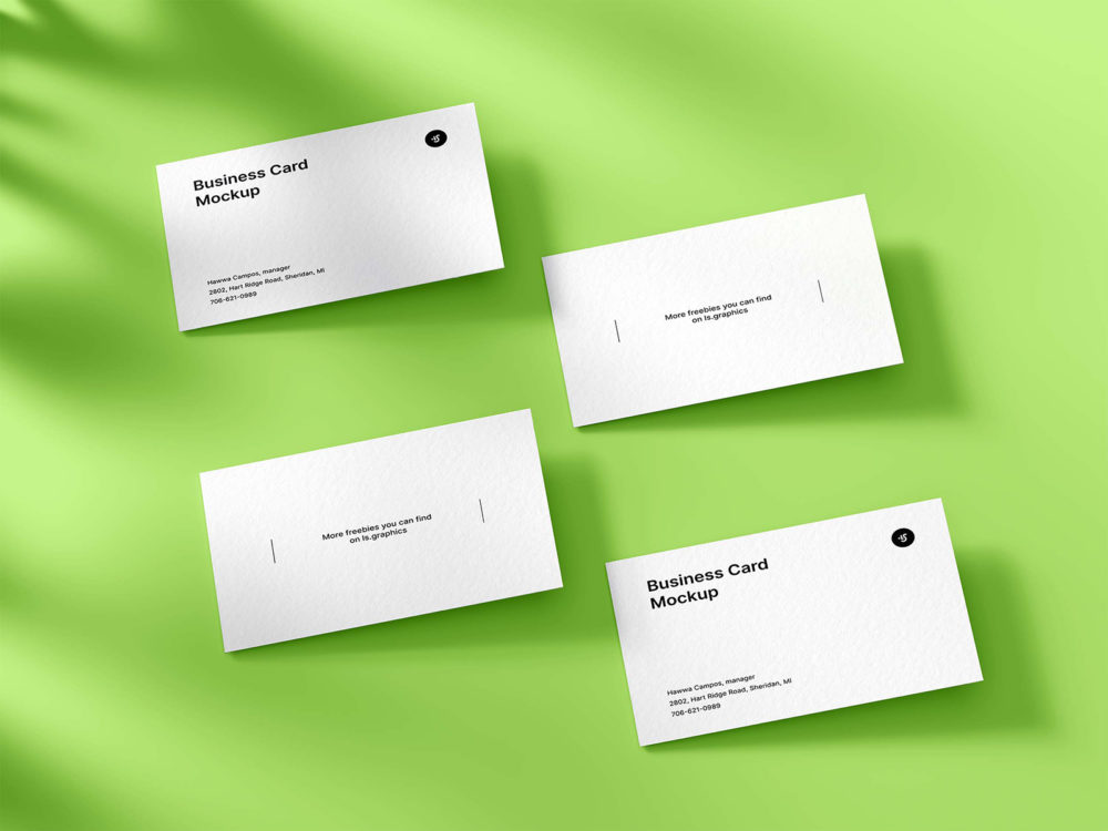 Free Classic Business Cards Mockup