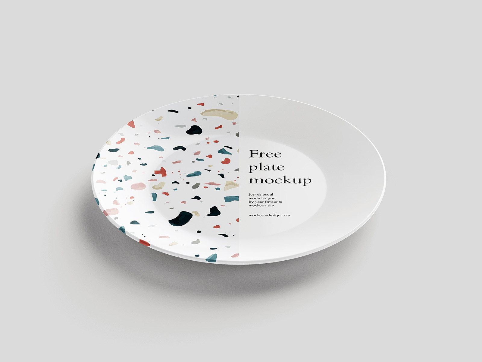 Free Plate PSD Mockup