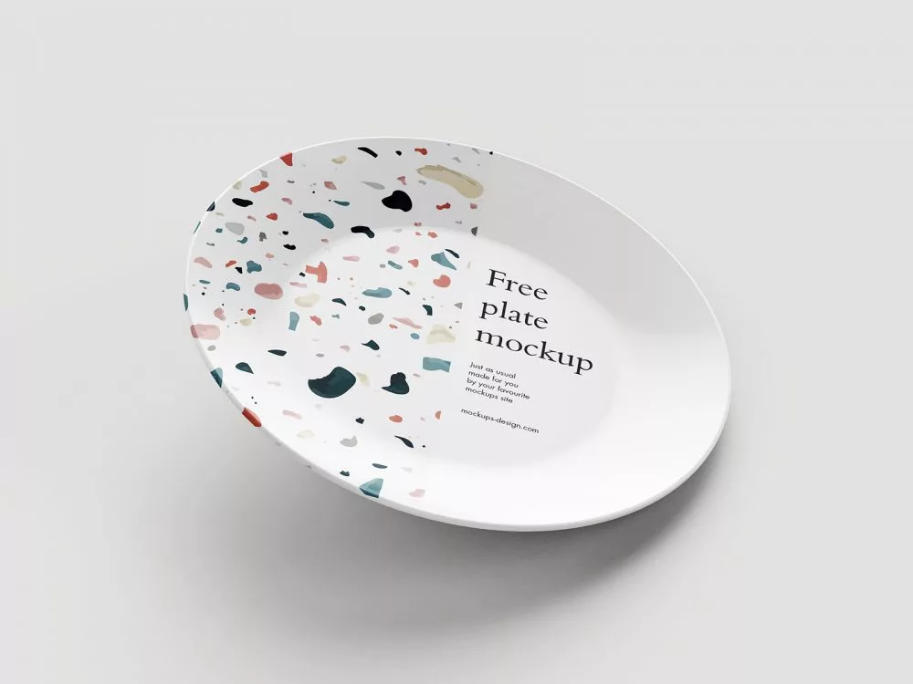 Free Plate PSD Mockup