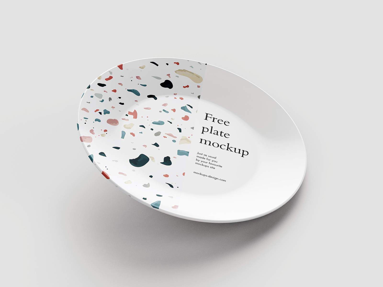 Free Plate PSD Mockup