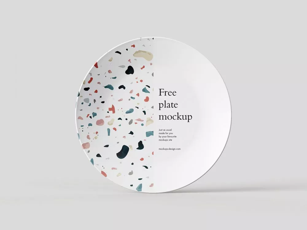 Free Plate PSD Mockup
