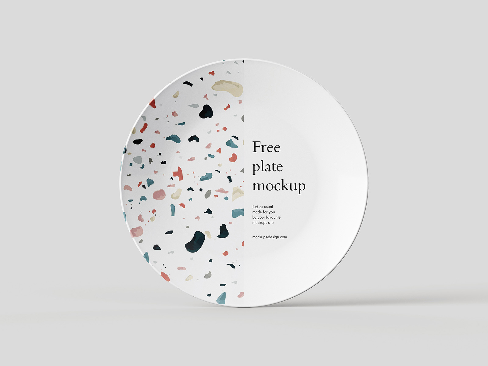 Free Plate PSD Mockup